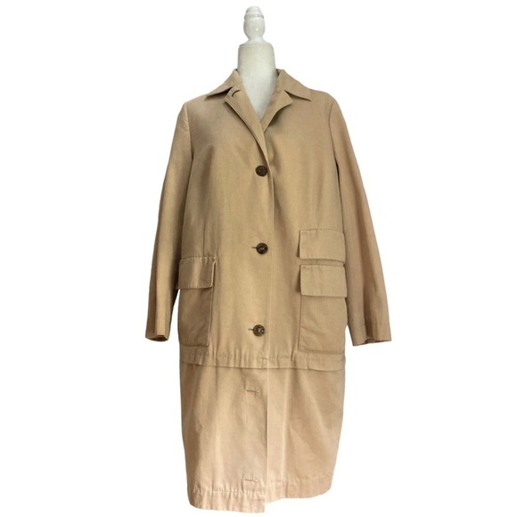 AKRIS Trench Jacket Coat adjustable to 3/4 length Option - Picture 2 of 11